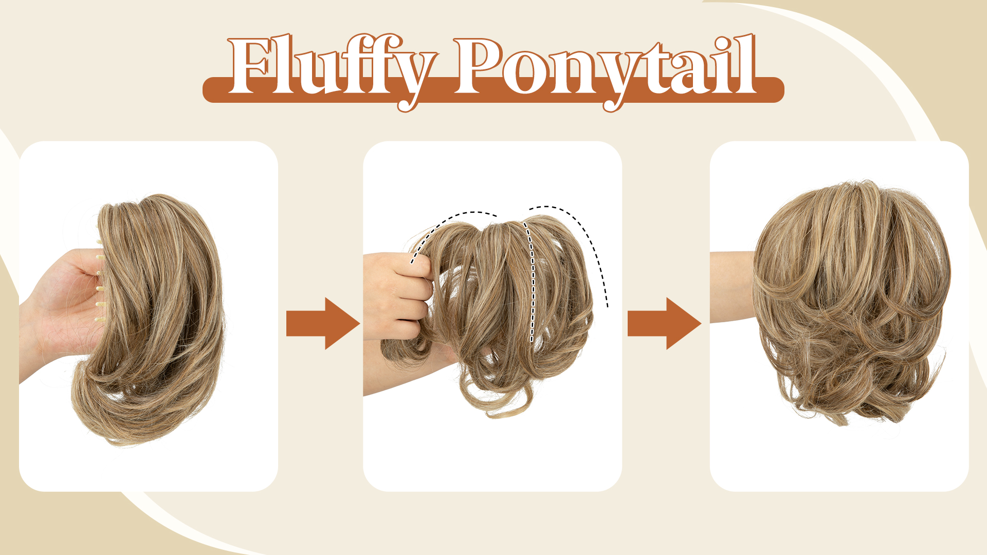 Amazon.com : youngways Claw Clip Short Ponytail Messy Bun Hair